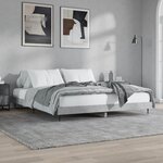 vidaXL Cadre de lit gris béton 120x200 cm bois d'ingénierie