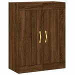 vidaXL Buffet haut Chêne marron 69 5x34x180 cm Bois d'ingénierie