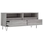 vidaXL Meuble TV sonoma gris 100x34 5x44 5 cm bois d'ingénierie