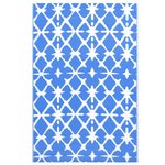 vidaXL Tapis d'extérieur Bleu et blanc 160x230 cm PP