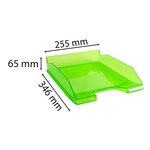 Corbeille À Courrier Combo Midi Transparent - Vert Pomme - X 6 - Exacompta