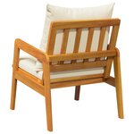 vidaXL Chaises de jardin 2 Pièces 59 5 x 65 x 71 5 cm Bois massif d'acacia