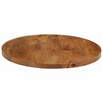 vidaXL Dessus de table Ø 40x3 8 cm rond bois de manguier massif