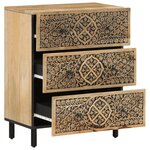 vidaXL Armoire latérale 60x33x75 cm bois massif de manguier