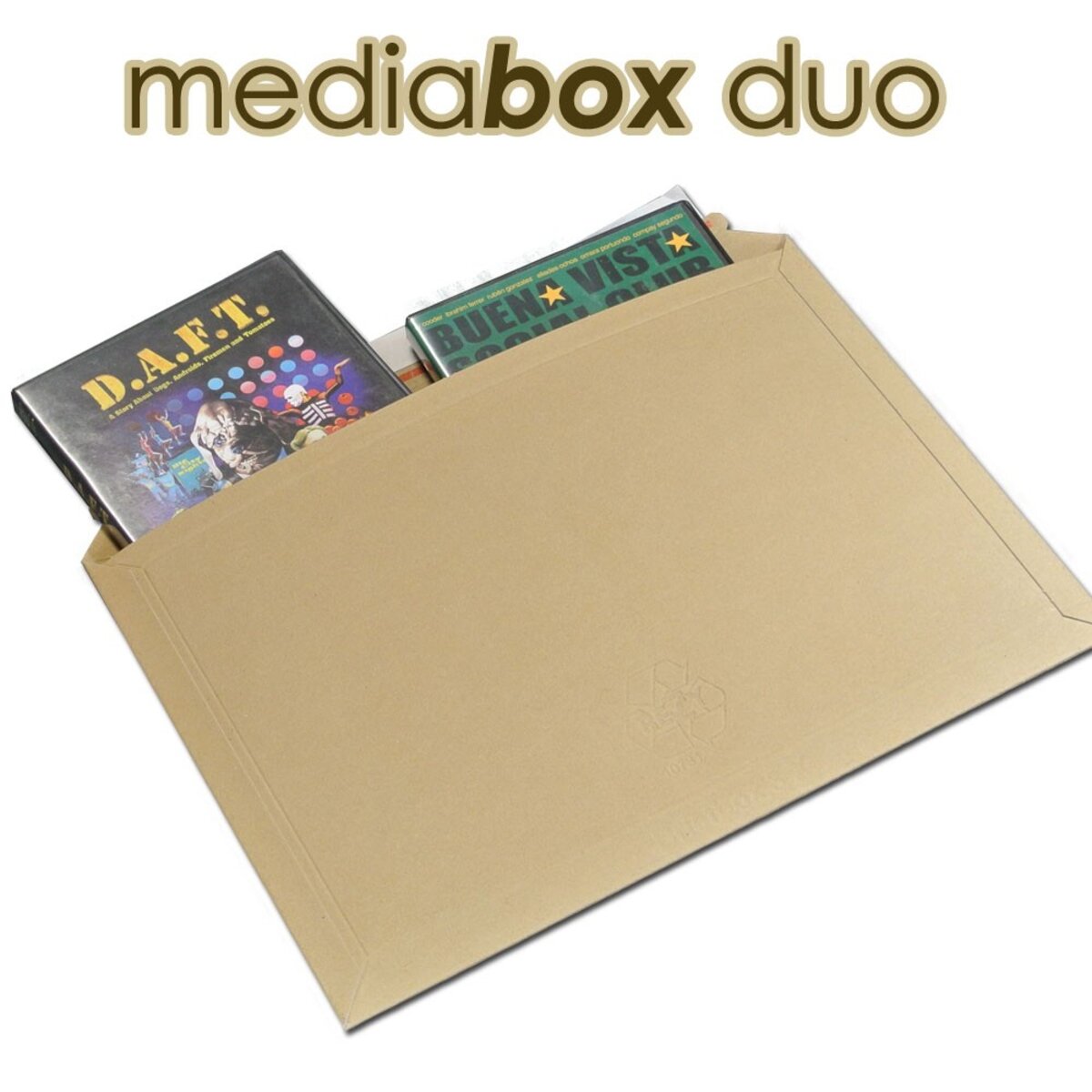 Lot de 100 enveloppes carton media-box pour 1 dvd / bluray - La Poste