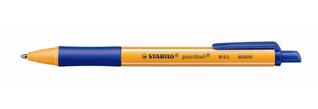 Stylo Bille Rétractable POINTBALL Tracé 0,5 mm Bleu STABILO