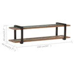 vidaXL Meuble TV 160x40x40 cm Bois de récupération massif