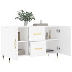 vidaXL Buffet blanc 100x36x60 cm bois d'ingénierie