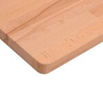 vidaXL Dessus de bureau 110x55x2 5 cm bois massif de hêtre