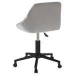 vidaXL Chaises pivotantes à manger lot de 2 gris clair velours