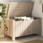 vidaXL Boîte de rangement avec couvercle RANA bois massif de pin
