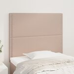 vidaXL Têtes de lit 2 Pièces Cappuccino 90x5x78/88 cm Similicuir