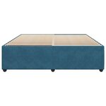 vidaXL Cadre de lit bleu 180x200 cm velours