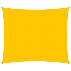 vidaXL Voile d'ombrage 160 g/m² carré jaune 4x4 m PEHD