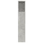 vidaXL Armoire de tête de lit gris béton 120x18 5x102 5 cm