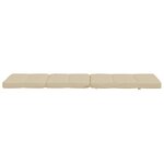 vidaXL Coussins de chaise longue lot de 2 beige tissu oxford