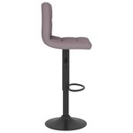 vidaXL Tabourets de bar lot de 2 taupe tissu