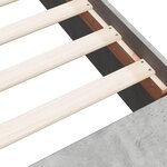 vidaXL Cadre de lit gris béton 180x200 cm bois d'ingénierie