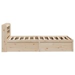 vidaXL Cadre de lit avec tête de lit 75x190 cm bois de pin massif
