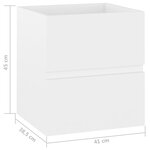 vidaXL Armoire d'évier Blanc 41x38 5x45 cm Aggloméré