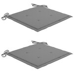 vidaXL Ensemble à manger d'extérieur pliable avec coussin 3 Pièces Teck