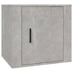 vidaXL Tables de chevet 2 Pièces Gris béton 50x39x47 cm