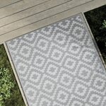 vidaXL Tapis d'extérieur Gris 120x180 cm PP