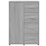 vidaXL Buffets 2 Pièces sonoma gris 60x31x84 cm bois d'ingénierie