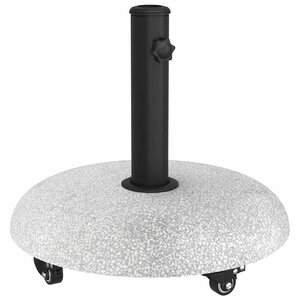 vidaXL Pied de parasol Gris clair Ø 45 x 40 cm Béton