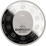 Pièce de monnaie en Cupronickel - Argent 11 Euro g 31.1 (1 oz) Millésime 2024 UEFA EURO