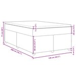vidaXL Sommier à lattes de lit avec matelas Gris clair 120x200cm Tissu