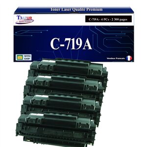 T3AZUR -4x Toners compatibles avec Canon 719 (3479B002) pour Canon MF5840DN MF5880DN MF5940DN MF5980DW MF6140DN MF6180DW