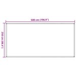 vidaXL Tapis de tente vert clair 250x500 cm PEHD
