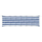 vidaXL Coussins de banc de jardin lot de 2 rayures bleues et blanches