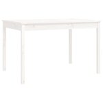 vidaXL Ensemble à manger de jardin 4 Pièces blanc bois massif de pin