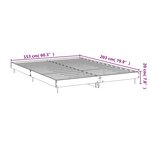 vidaXL Cadre de lit sans matelas chêne sonoma 150x200 cm