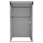 vidaXL Remise de jardin murale Anthracite 118x100x178 cm Acier