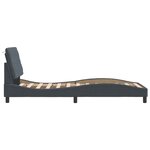 vidaXL Cadre de lit avec tête de lit Gris foncé 90x200 cm Velours