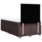 vidaXL Sommier à lattes de lit avec matelas Marron foncé 120x200 cm