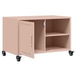 vidaXL Meuble TV rose 68x39x43 5 cm acier laminé à froid