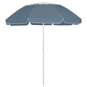 vidaXL Parasol de plage Bleu 300 cm