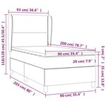 vidaXL Sommier à lattes de lit avec matelas Rose 90x200 cm Velours