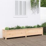 vidaXL Lit surélevé de jardin 199 5x40x39 cm bois de pin massif