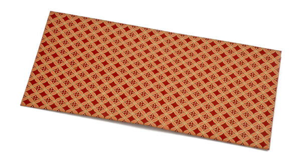 PAPERTREE SHIYOGAMI Lot de 5 Enveloppes cadeau 19x10 cm Rouge/Orange