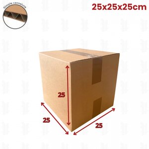 20 cartons caisse américaine 25x25x25 (fefco 201)