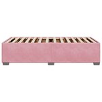 vidaXL Cadre de lit Rose 90x190 cm Velours