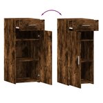 vidaXL Buffet chêne fumé 40x42 5x93 cm bois d'ingénierie