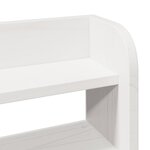 vidaXL Cadre de lit sans matelas blanc 200x200 cm bois massif de pin