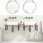 vidaXL Dessus de meuble de salle de bain non traité bois d'acacia