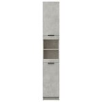 vidaXL Armoire de salle de bain gris béton 32x34x188 5 cm